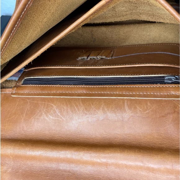 Vintage Genuine Leather Briefcase - Laptop Bag - Satchel - Made in USA - Picture 11 of 14